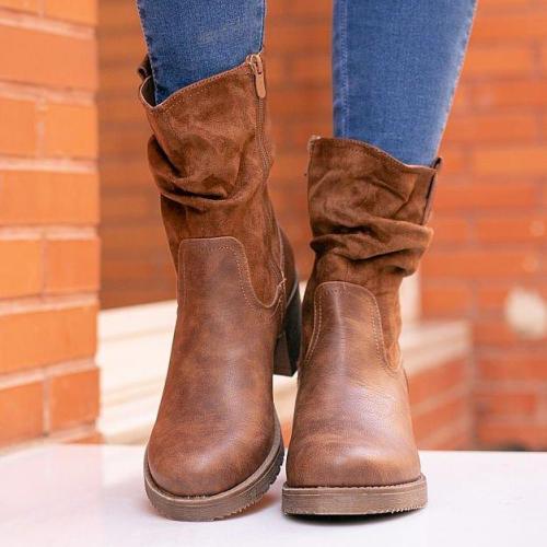 Chunky Heel Ankle Boots
