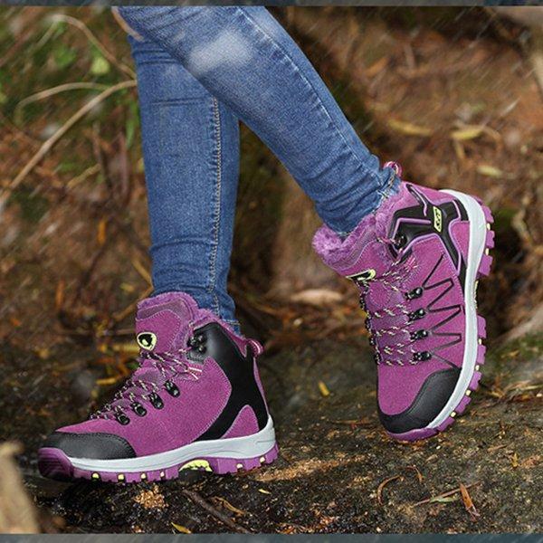 Unisex Athletic Lace-Up Hiking Climbing Outdoor Sports Sneakers