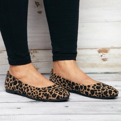 Leopard Flat Heel All Season Flats