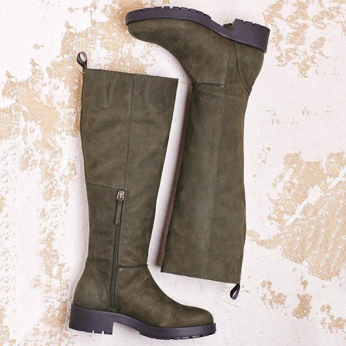 Women Winter Artificial Leather Knee-High Boots