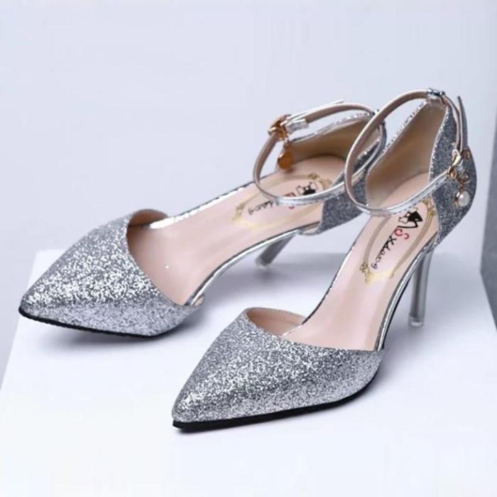 Lovely Elegant Pointed Toe Sandals Lady Shoes