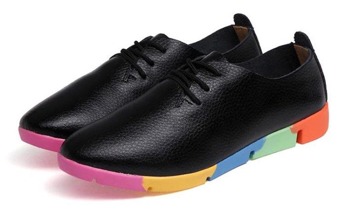 2020 new breathable genuine leather flats shoes woman sneakers tenis feminino nurse peas flats shoes plus size women shoes