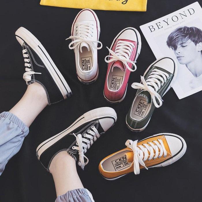 Brand Design Classics Canvas Shoes Women High Quality Fashion Sneakers Woman Flats Low-cut Casual Loafers Ladies Skateboarding