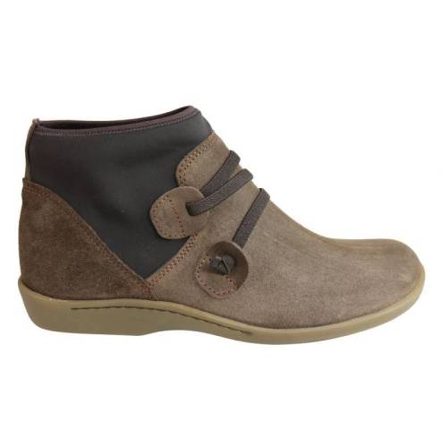 Women Casual Slip-On Faux Suede Comfy Ankle Boots