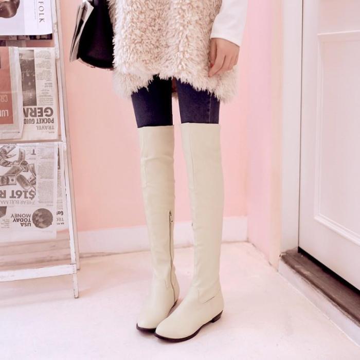 Pu Leather Over the Knee Boots for Women 7069