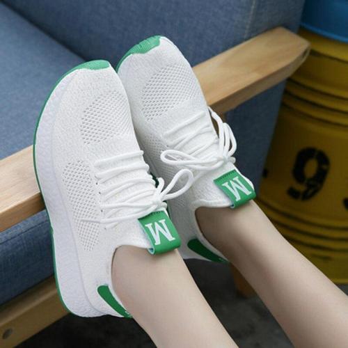 Lightweight Comfortable Lace-up Women's Shoes New Fashion Mesh Women's Vulcanize Shoes Casual Sneakers Zapatos Mujer VT657