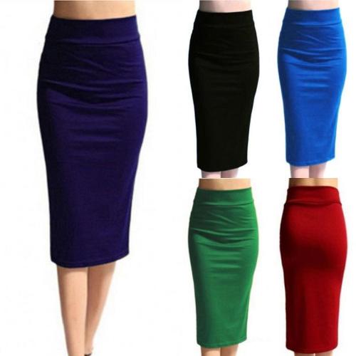 2020 New Women Skirt Mini Bodycon Skirt Office Women Slim Knee Length High Waist Stretch Sexy Pencil Skirts Jupe Femme AQ801944