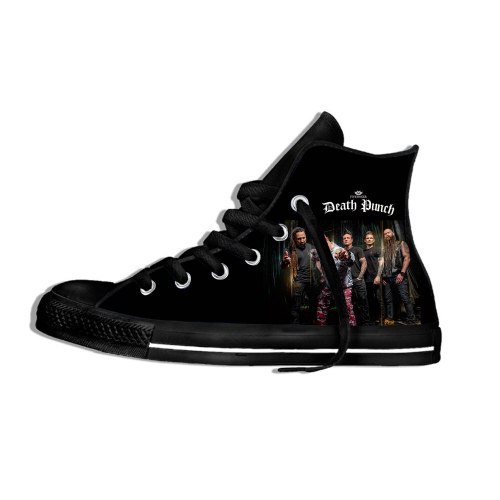 Five Finger Death Punch Music Rock Fashion Lightweight High Top Canvas Shoes Men Women Casual Breathable Sneakers