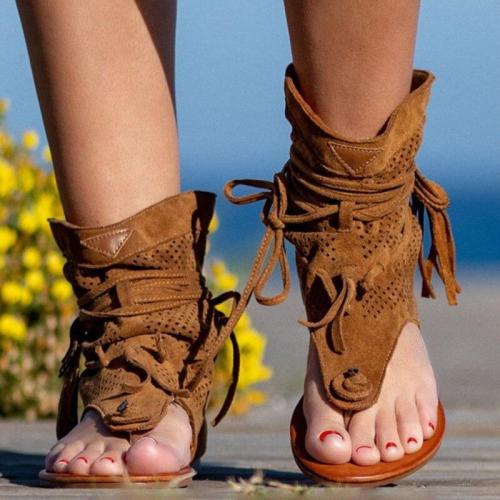 2020 Women's Sandals Shoes Tassels Clip Toe Flat Platform Gladiator Shoes Women Fashion Summer Female Casual Shoes Flip Flop