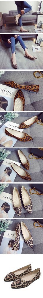 Sneakers women shoes 2020 fashion pointed toe shoes women flat leopard comfortable casual ladies shoes flats slip on shoes woman