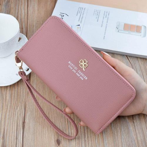 Fashion Long PU Leather Women Wallet Litchi Grain Wallets For Woman Wallet Purse Clutch Credit Card Holder Mobile Phone Bag.