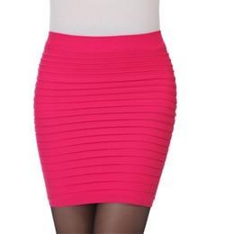 Cheapest Free Shipping New Fashion 2020 Summer Women Skirt High Waist Candy Color Plus Size Elastic Pleated Sexy Short Skirt