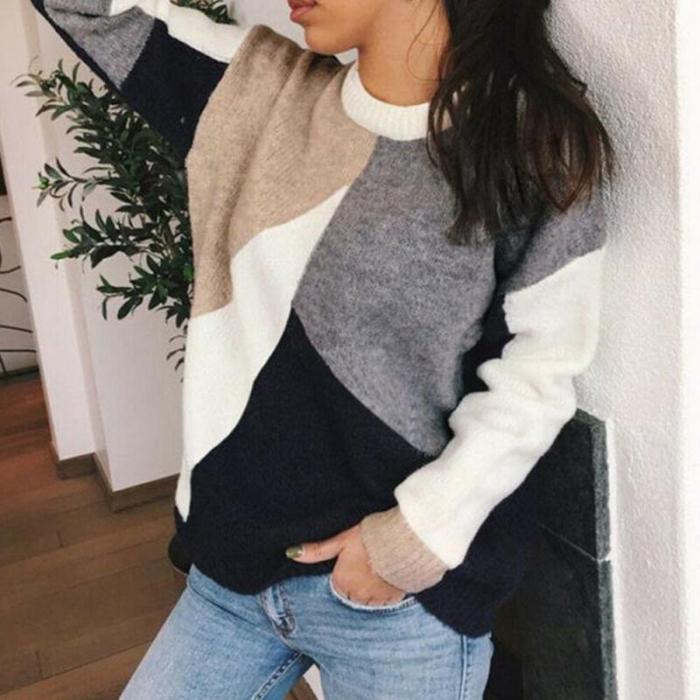 2020 Autumn Winter Women Fashion Sweater Basic Female Pullover Long Sleeve Femme Casual Knitted Streetwear