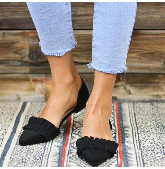 Big Size 34-43 Women Flats Shoes 2020 New Fashion  Single shoes Woman Loafers Spring Autumn Shallow Comfort Flat Casual Women