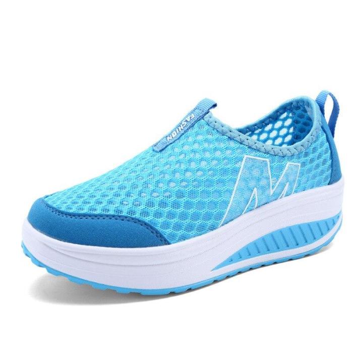 Women Casual shoes Breathable Female shoes For Sports Hollow Air mash 2019 Non slip Light Platform shoes Women sneakers