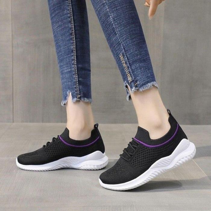2020 New Fashion Womens Platform Sneakers Breathable Women Casual Shoes Flat Low Top Female Trainers Zapatos De Mujer