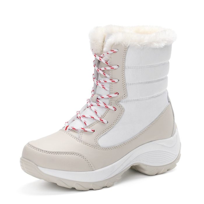 Women Boots Women Snow Boots With Platform Winter Shoes Woman Plush Ankle Botas Mujer Thick Heels Booties Winter Boots Women