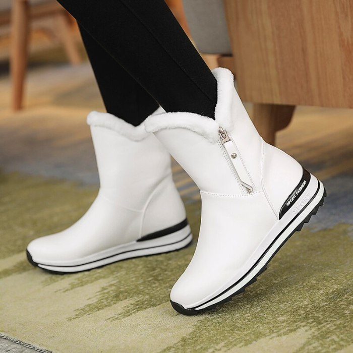 Women Boots Classic Snow Boots Low Heels Winter Boots Shoes Woman Warm Plush Ankle Botas Mujer 2020 Women Winter Shoes 31 32 33