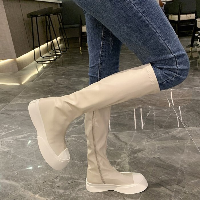 Women' Ankle Boots 2020 Fashion Style Women Spring Platform Boots Ladies Chunky Shoes