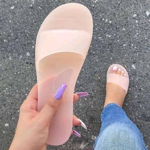 Women Slippers 2020 Summer Women Shoes Beach Flip Flops Home Bathroom Non Slip Transparent PVC Slides Sandals Slippers Women's