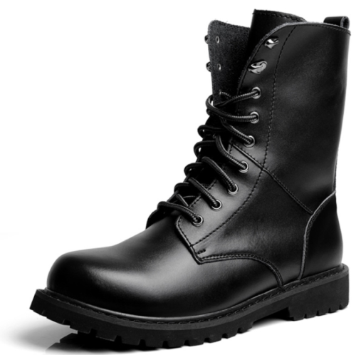 British Style Trend Men's High Boots Leather High Boots Martin Boots