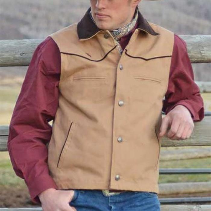 Men's fashion simple solid color vest