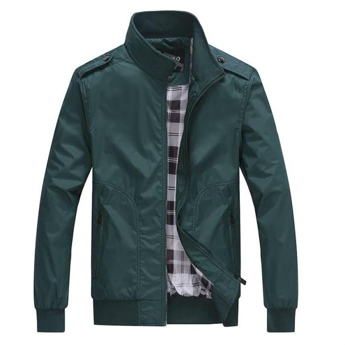 Men's Business Polos jacket men Solid Fit Military Coats Male Fashion Bomber Windbreaker Jackets outwears jaqueta masculina 4XL