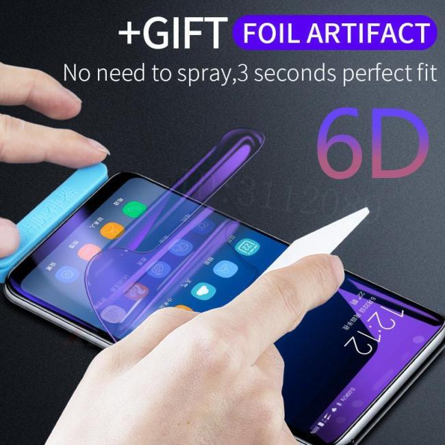 6D Full Cover Soft Purple Light Hydrogel Film For Samsung Galaxy