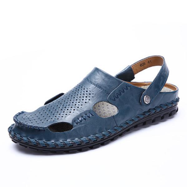 Men's Casual Flat Beach Shoes Slip-on Sandals