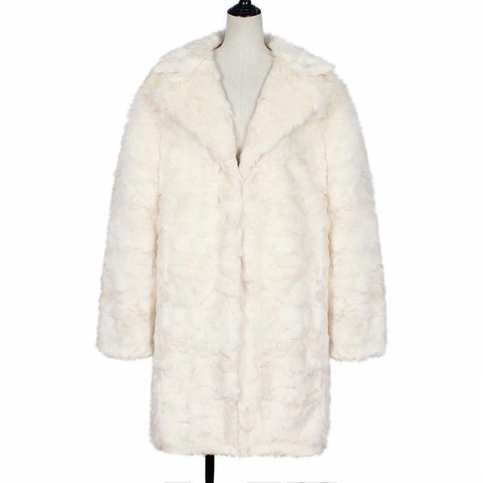 Fashion Warm Faux Fur Long Coat