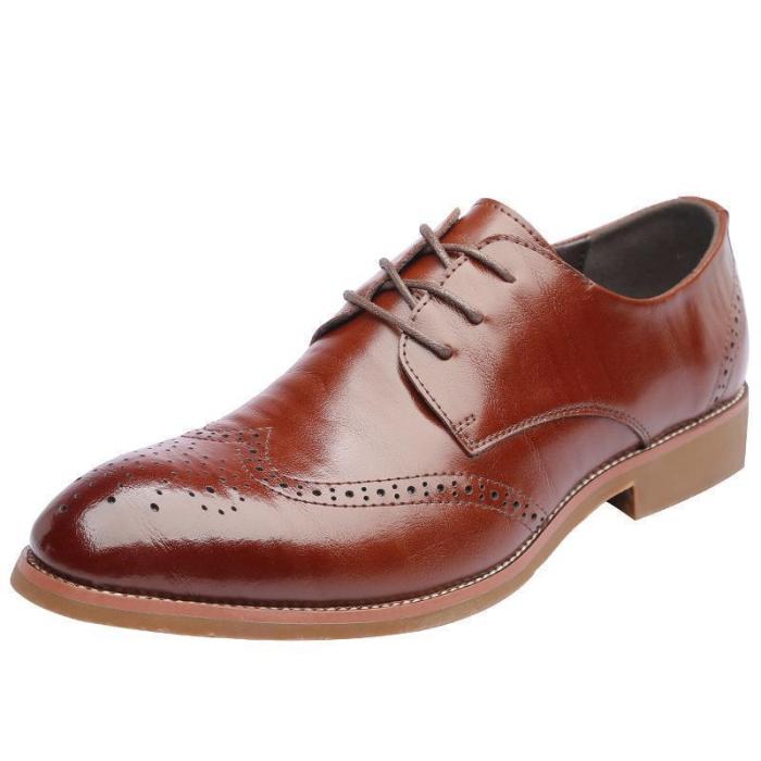 Casual Bloch pointed business   leather shoes