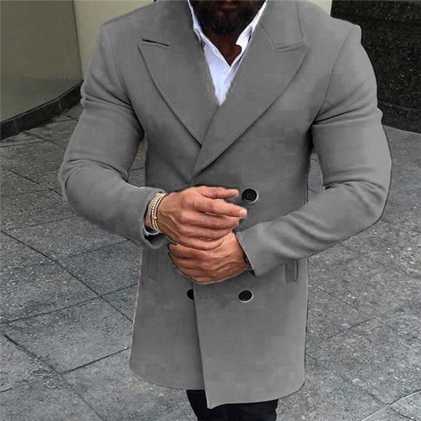 Formal Gentle Business Fashion Slim Solid Color Button Lapel Long Sleeve Men Suit Outerwear