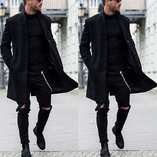 Hairy Solid Color Long Coat