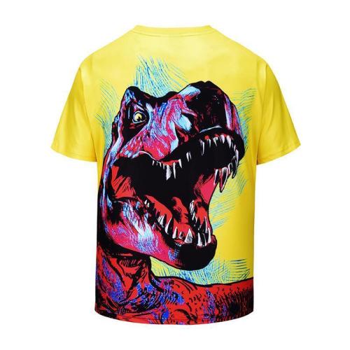 Creative 3D Dinosaur Printed T-shirt
