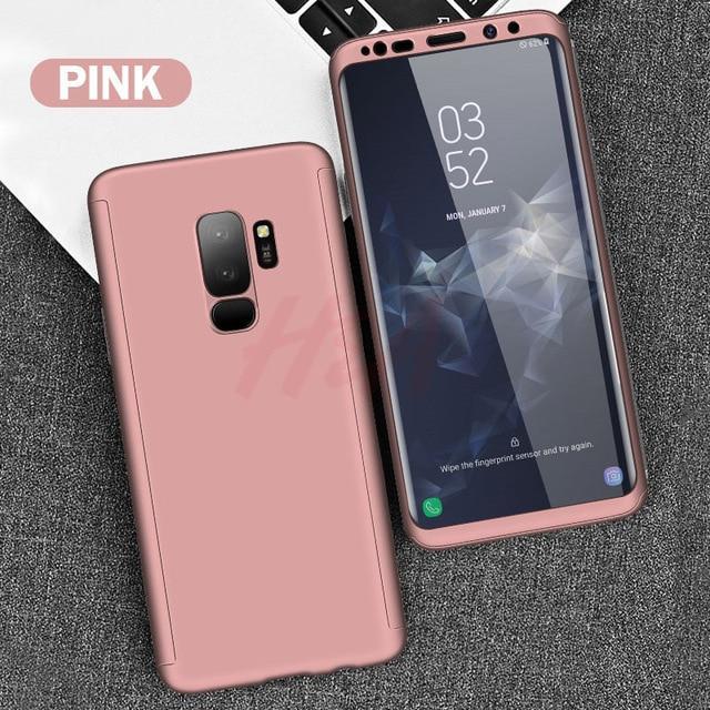 3-in-1 360° Full Cover Phone Case For Samsung(Back Case+Front Frame+Screen Film)