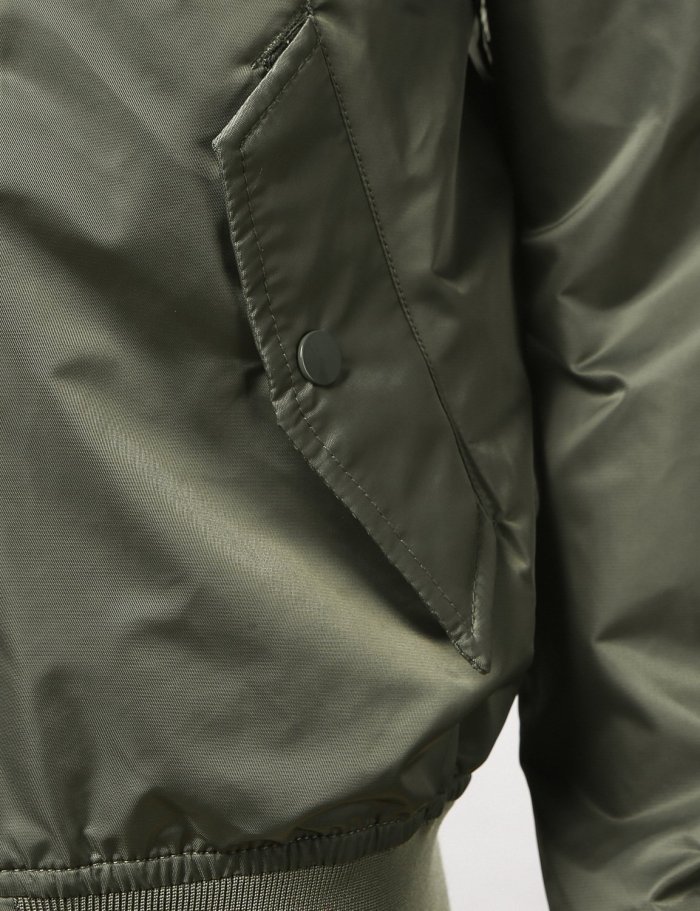 Fashion Lapel Plain Zipper Jacket