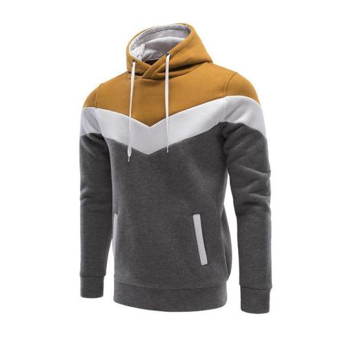 Tri-Color Stitching Hoodie