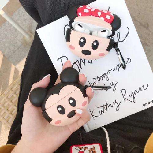 Cartoon Mouse AirPods Pro Case 3D Silicone Shockproof Cover