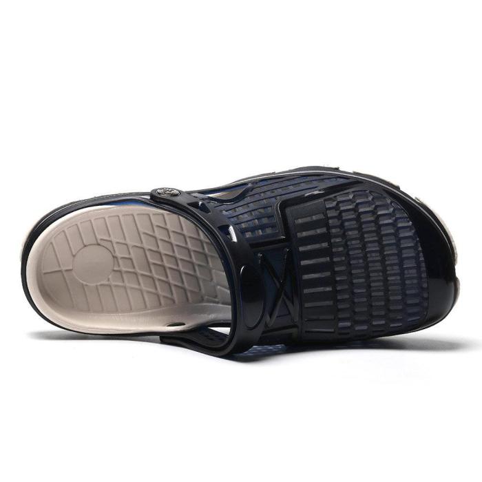 Mens Hollow Out Slip-on Slippers Casual Beach Sandals