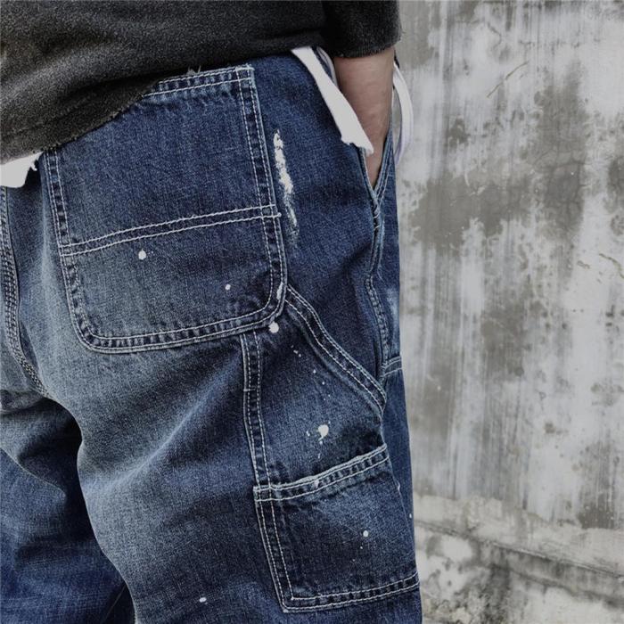 Hip Pop Casual Solid Pocket Mid Waist Jeans