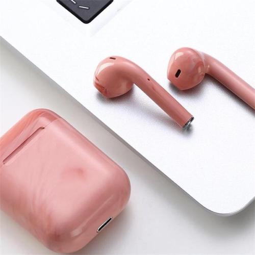 i15 TWS Bluetooth Wireless Earphones with Marble Charging Box
