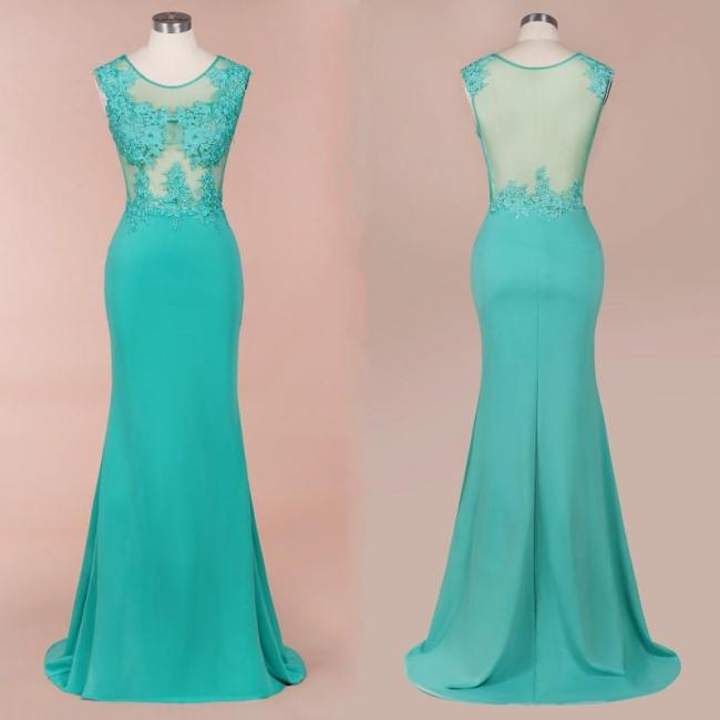 Long Mermaid Green Bridesmaid Dresses 2020 Elegant Sleeveless Wedding Party Guest Gown Lace Applique Beads vestido madrinha