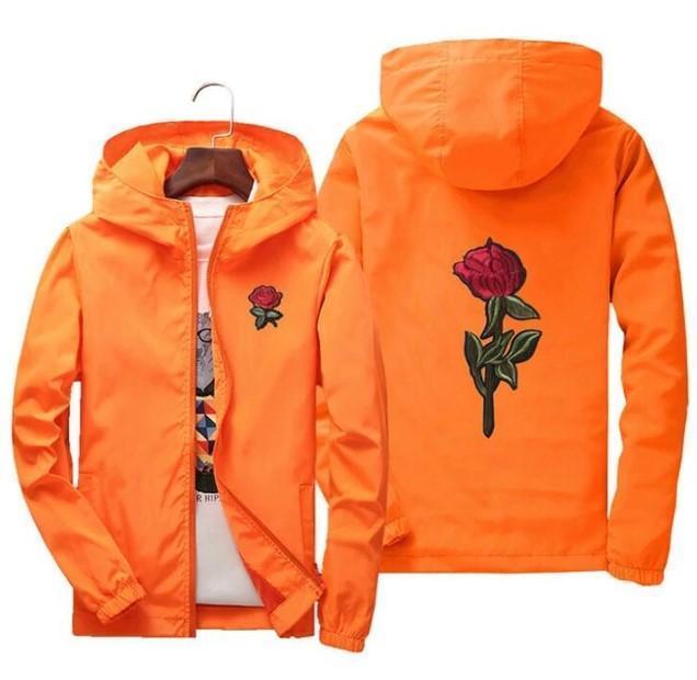Men Plus Size 7 Colors Rose Jacket