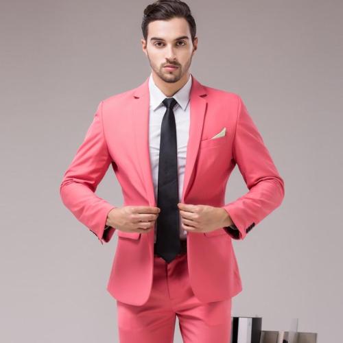 Male Wedding Prom Suit Slim Fit Burgundy Suit Business Formal Men Costume Best Man Suits 2Pcs Set (Jacket+Pants) Plus Size 5XL
