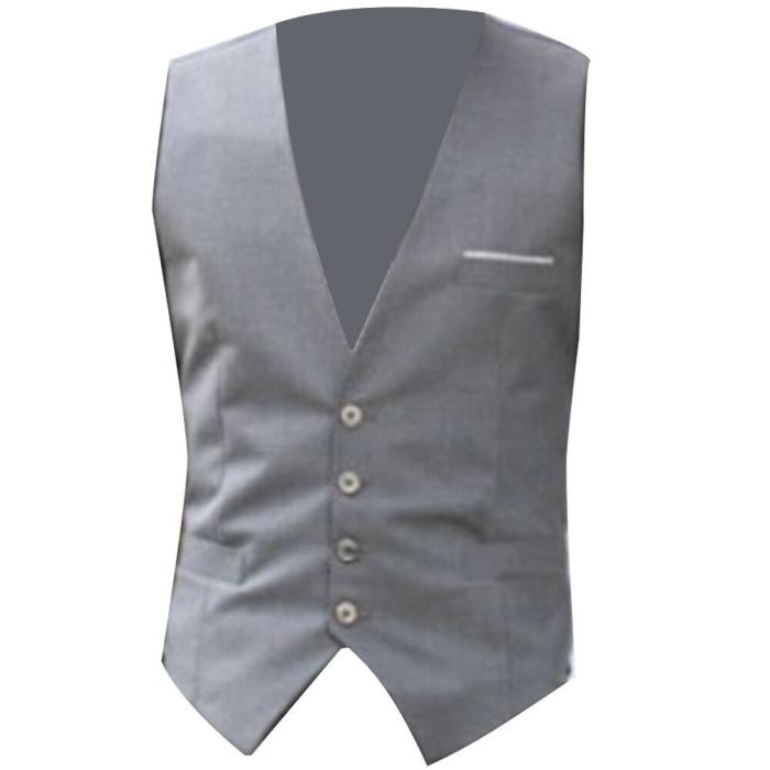 2020 New Arrival Dress Vests For Men Slim Fits Mens Suit Vest Male Waistcoat Homme Casual Sleeveless Formal Business Jacket