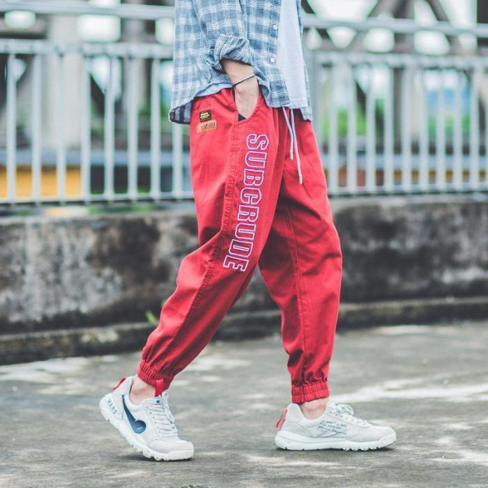 Casual Letter Printed Loose Hip Pop Casual Pants