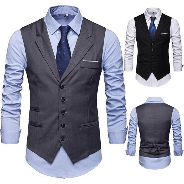 Men's Casual Single Breasted Vest