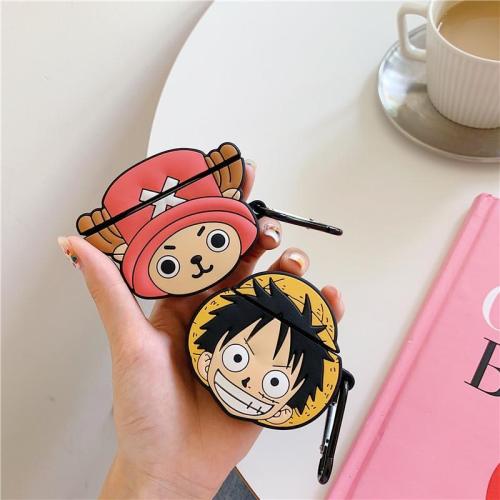 ONE PIECE Luffy Zoro 3D Silicone AirPod Case Cover with Ring