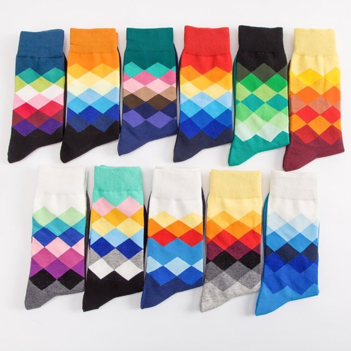 Color Diamond Men's Socks