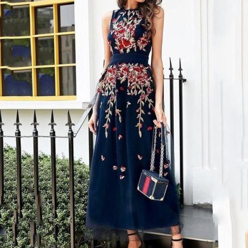 Embroidery Maxi Dresses